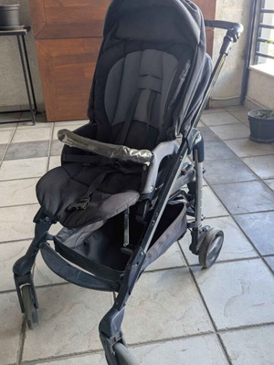 Cam 3 in 1 baby stroller used, blue, made in Italy