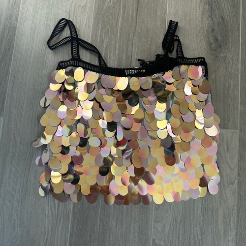 Dolce Domenica short top with sequins new, size S