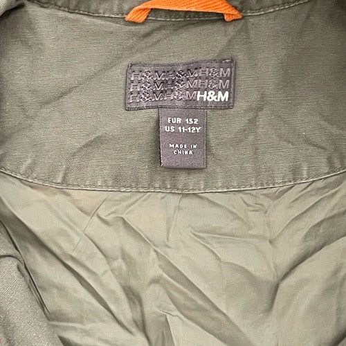H&M Girls vintage army jacket used, age 11-12