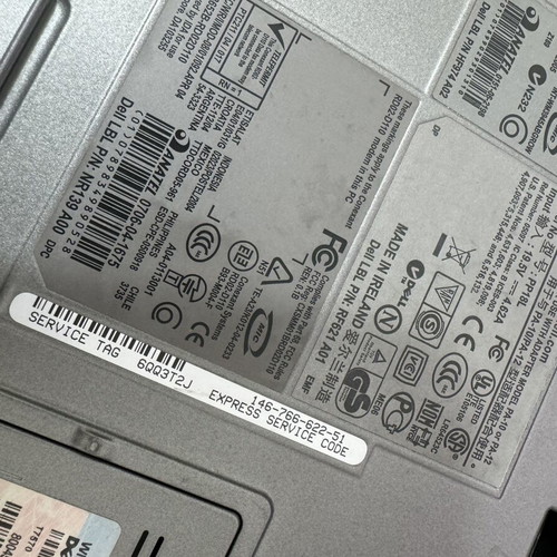 Dell Latitude d620 μεταχειρισμένα εξαρτήματα σασί χωρίς οθόνη
