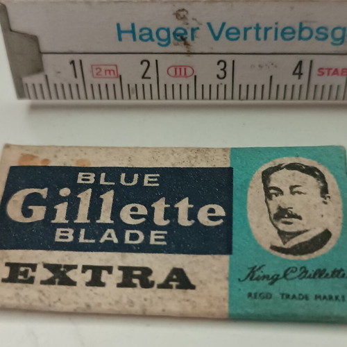 Gillette Blade Extra vintage μπλε, καινούργιο από δεκαετία 60