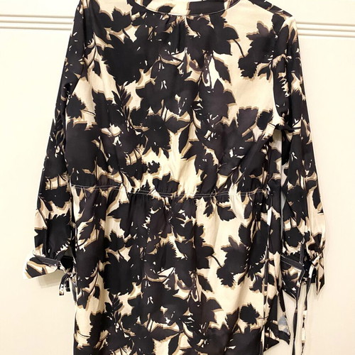 Shein sea dress with waist and sleeve cords, size S, like new