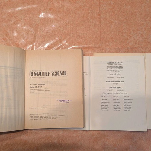Computer programming books used, old, English, set of 3