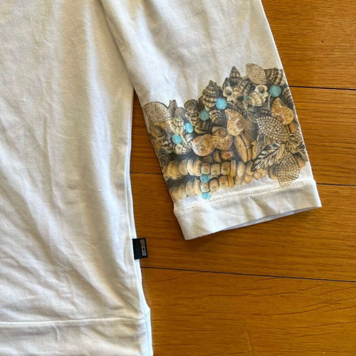Just Cavalli white blouse used, size M, ¾ sleeves