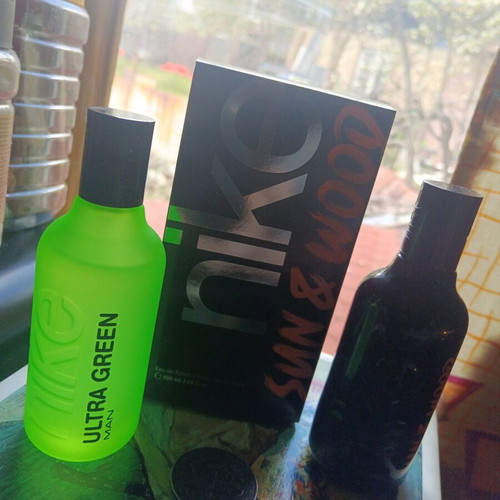 Nike Sun & Wood and Ultra Green eau de toilette set like new, 2 x 100 ml