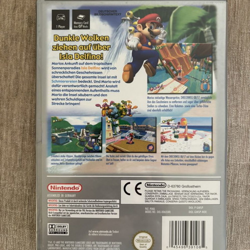 Super Mario Sunshine Player’s Choice Nintendo GameCube PAL used, complete