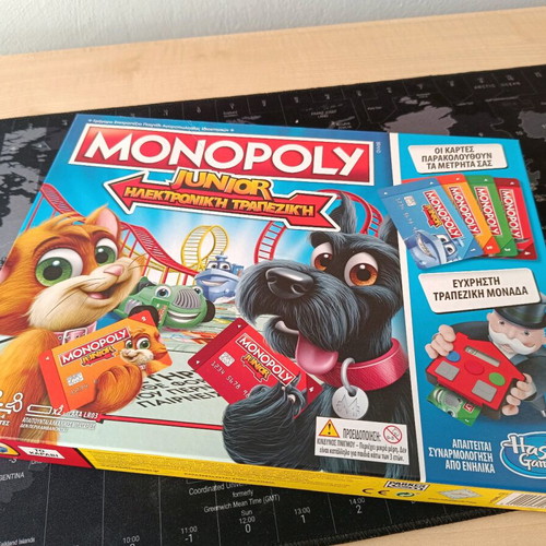 Monopoly Junior electronic banking board game used