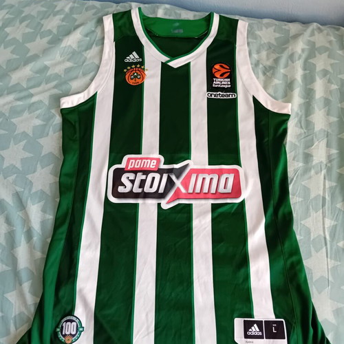 Panathinaikos Basketball Jersey 100 Years Anniversary like new, size L