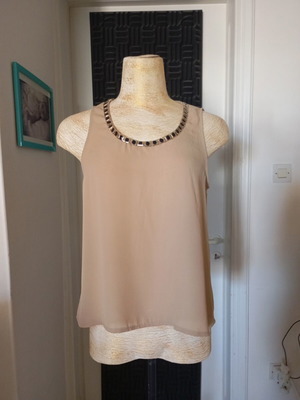 Iris women's top beige like new, size S/M