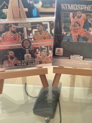Valencia basketball cards new, team quads and Darius Thompson insert