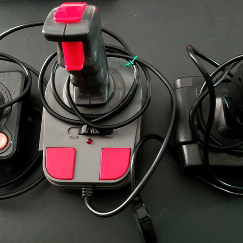 Joystick 9 pins used, pack of 3, with suction cups and microswitches