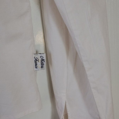 Matoufrance white shirt with collar details and pearl buttons like new