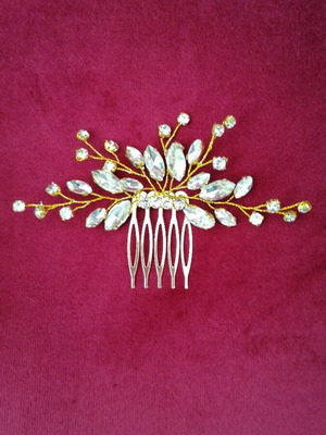 Hair Comb with Crystals new