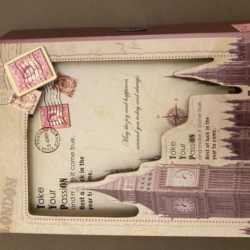 Agenda with box and lock new, blank