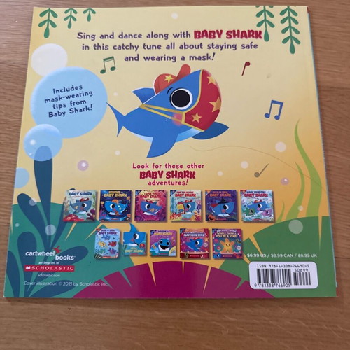 Wear Your Mask, Baby Shark children's book new, English