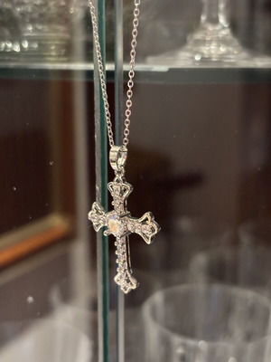 Silver cross new, steel
