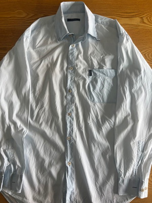 Zegna Sport men's light blue shirt XL used, cotton
