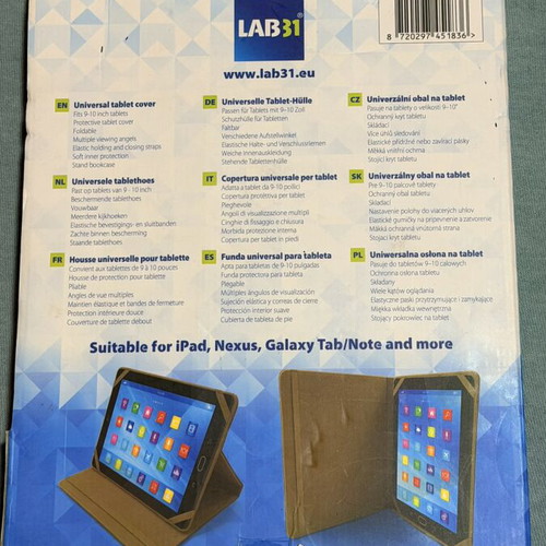 Universal tablet cover foldable stand bookcase new