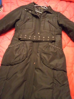 Long black jacket like new, size M/L