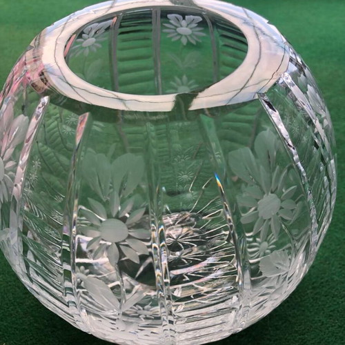 Crystal ball vase new