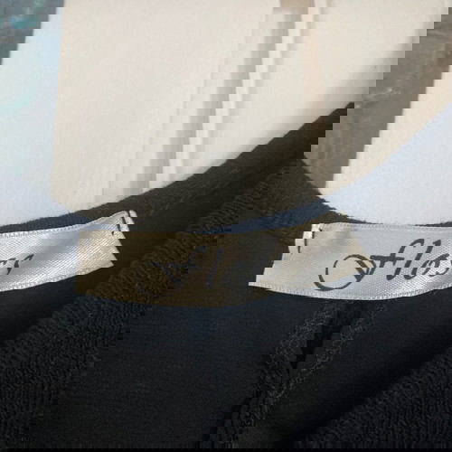 Πλεκτό καλοκαιρινό μπλουζάκι Floss medium, σαν καινούργιο, μαύρο