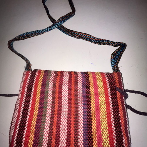 Handmade shoulder bag like new, multicolored