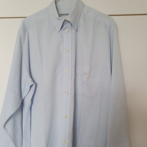 Emporio Armani light blue men's shirt like new, size L