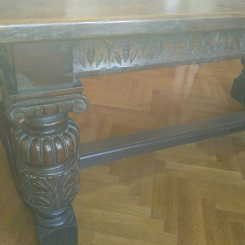 Table from 1826 used, monastic style, solid wood