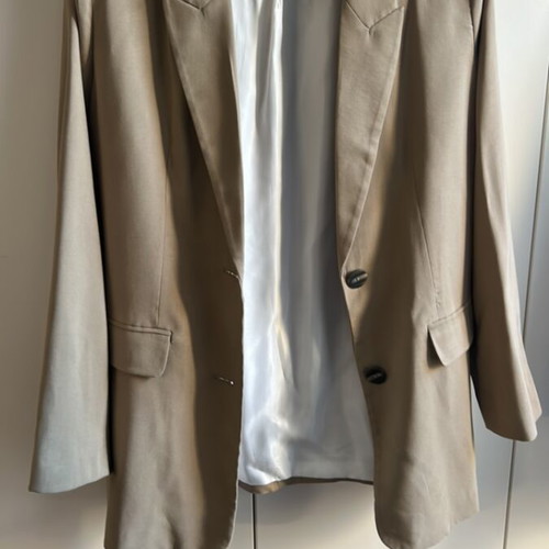 Mango beige khaki jacket size L new, lined