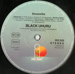 Black Uhuru Sinsemilla record used