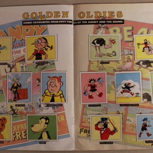 Panini 1988 Dandy Beano sticker album used, complete
