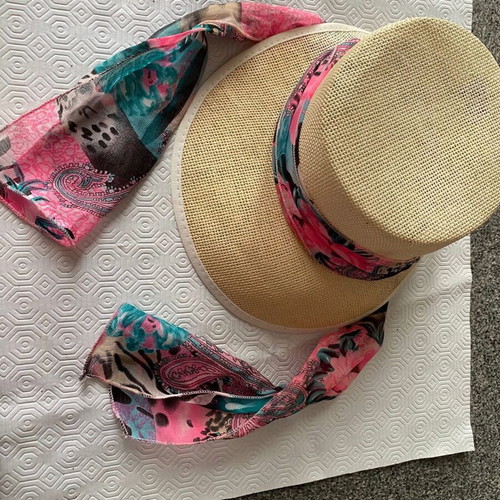 Stamion ladies paper hat with floral design size 56