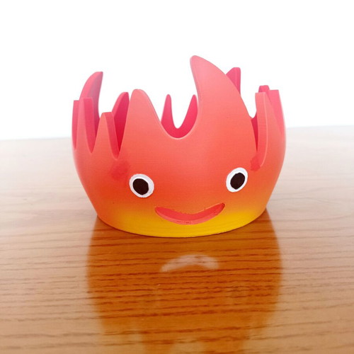 Studio Ghibli Calcifer decorative 3D printed from Howl's Moving Castle