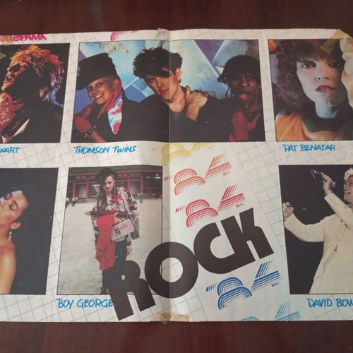 Aliki Vougiouklaki poster used, cut from Afisorama magazine 80s