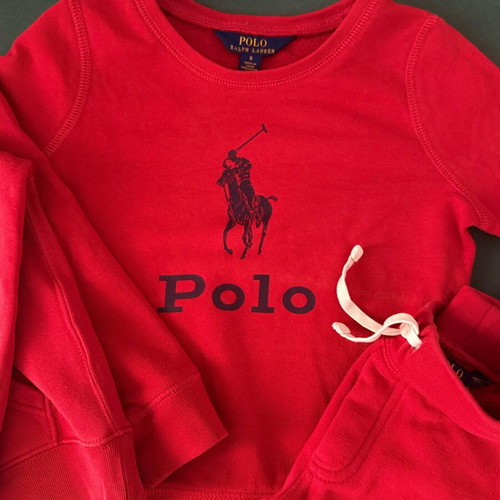 Ralph Lauren boys' set used, size 4, red, 3 pieces