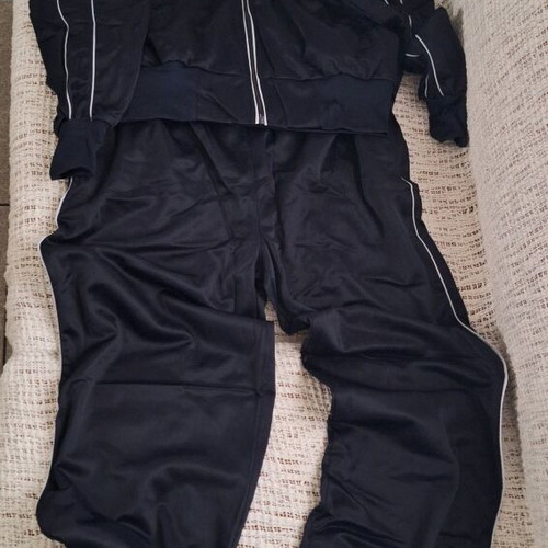 Men's shiny blue gym suit size Medium new