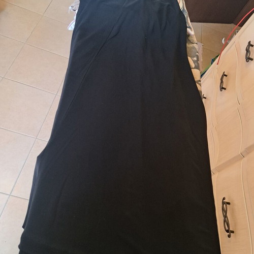 Massimo Dutti maxi dress size S like new, black with decorative ring