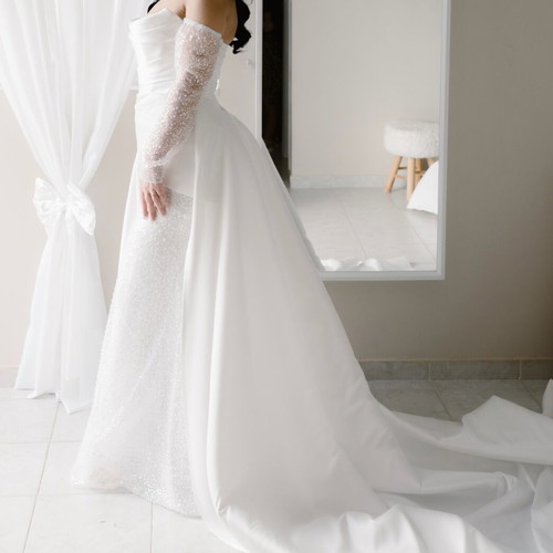 Primalicia wedding dress like new, two pieces, white