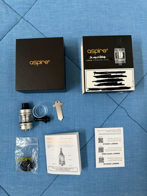 Aspire Tigon Stainless Steel electronic cigarette atomizer used