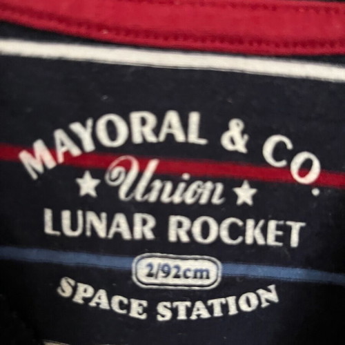 Mayoral boy's blue shirt used, size 92cm no2