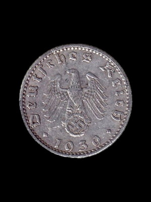 Germany 50 Pfennig 1939 coin used