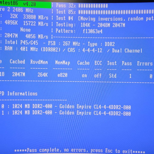 Geil Black Dragon DDR2 800MHz 2GB (2x1GB) used kit with red LED