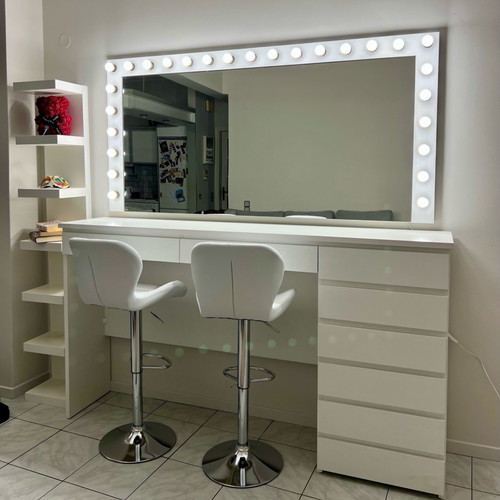 Professional makeup mirror with LED lights 175x85cm new