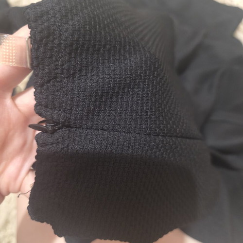 Black Dress size M like new with removable clear straps