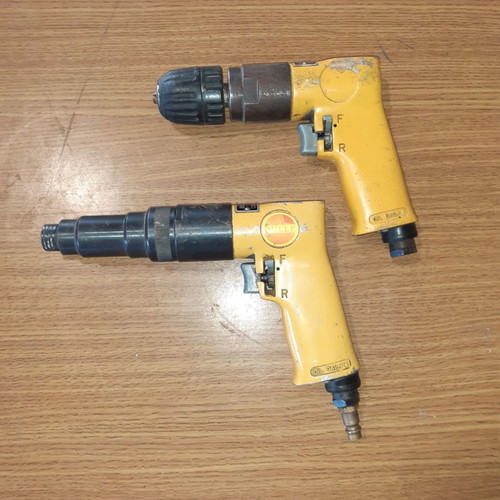 Bulle air tools used, set of 2 air drills