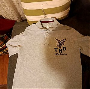 Tommy Hilfiger αυθεντικό ανδρικό μακρυμάνικο polo μπλουζάκι σε πολύ καλή κατάσταση!!!