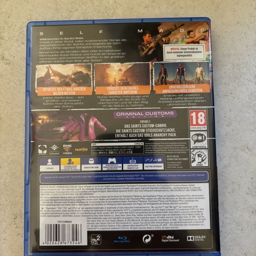Saints Row Criminal Customs PlayStation 4 used