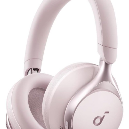 Anker Space One Over Ear Headphones wireless and wired, 55h battery, pink