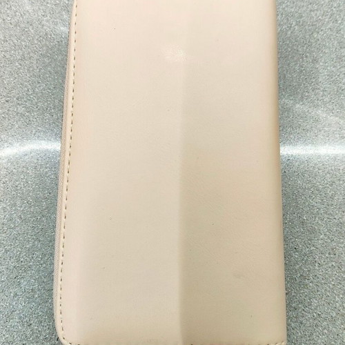Premium beige wallet and phone case 2 in 1, magnetic and zipper