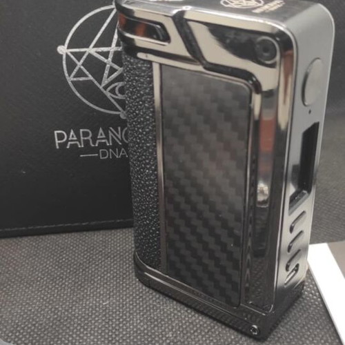 Lost Vape Paranormal DNA 75C mod like new with extra wood panels